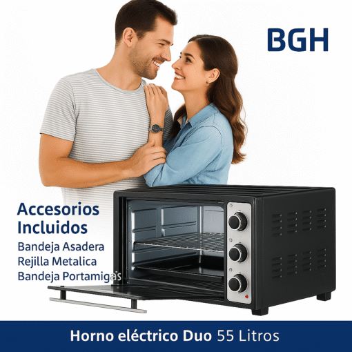 Hornito Eléctrico BGH 55lts BHE55M23N DUO - Image 4