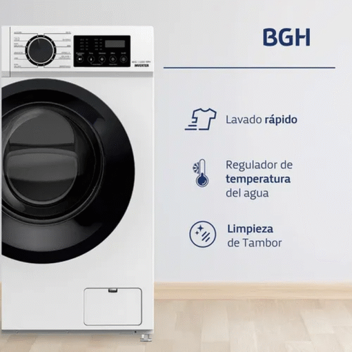 Lavarropas 6kg BGH Automático Inverter Blanco Bwfi06w24ar - Image 3