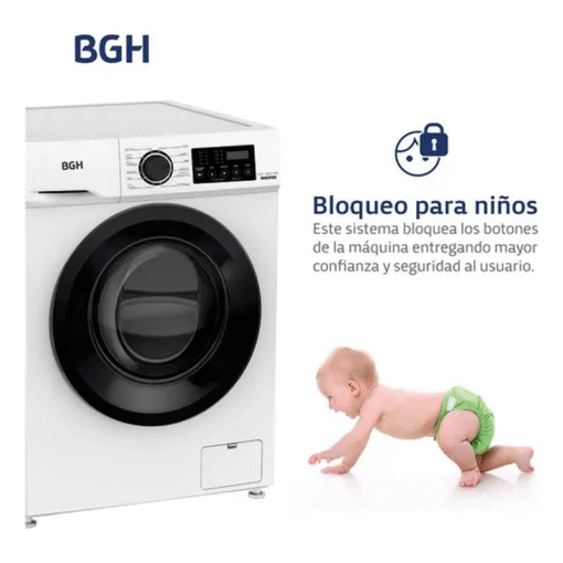 Lavarropas 6kg BGH Automático Inverter Blanco Bwfi06w24ar - Image 2