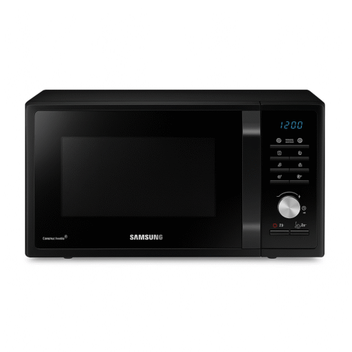 Microondas Grill Samsung De Interior Cerámico Negro 23lts Mg23f3k3tak