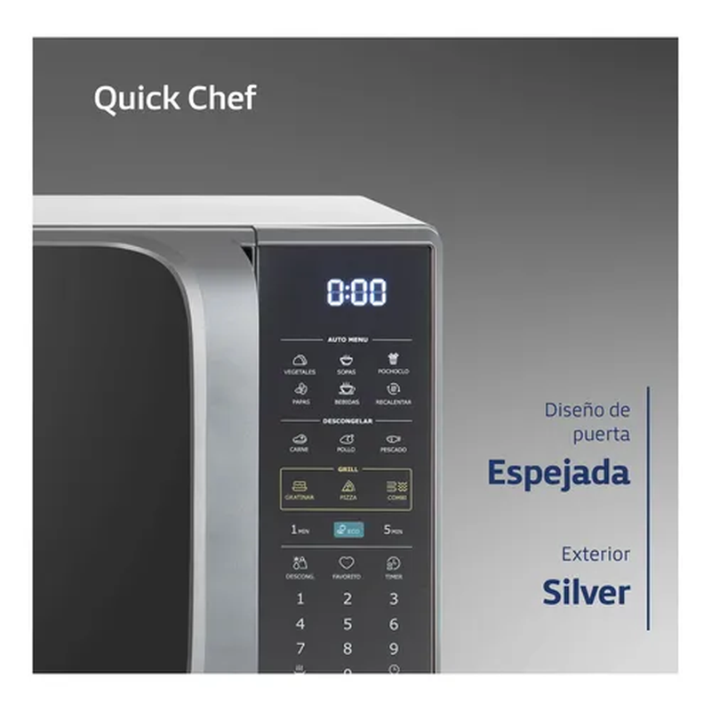 Microondas BGH Digital Quick Chef Eco 20lts B120ds20 - Image 3